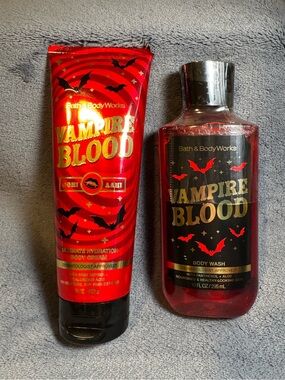 Bath & Body Works Vampire Blood Body Wash & Lotion Set